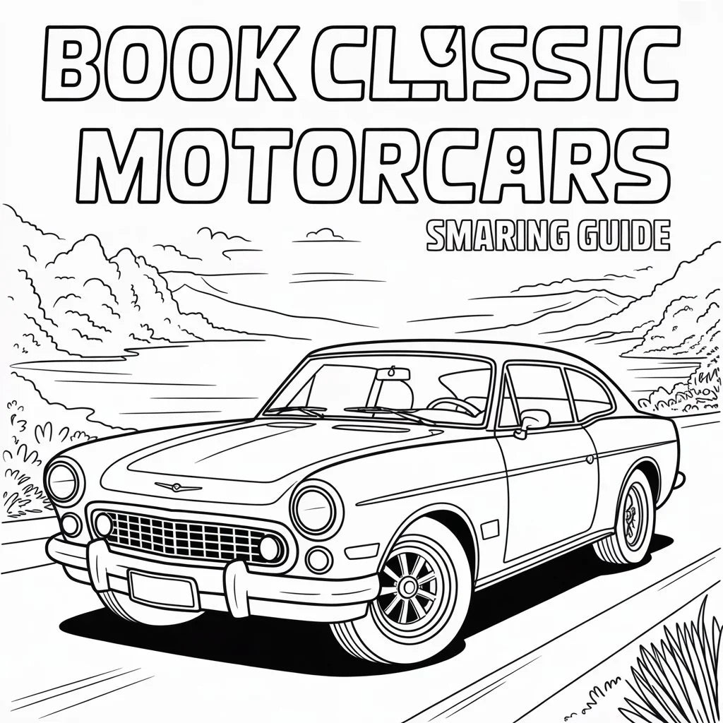 Livre de Coloriage Voitures Classiques – PDF à Imprimer